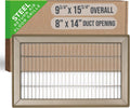 Return Air Floor Grille 8x14 / 14x8 - Walkable Heavy Duty Vent Cover