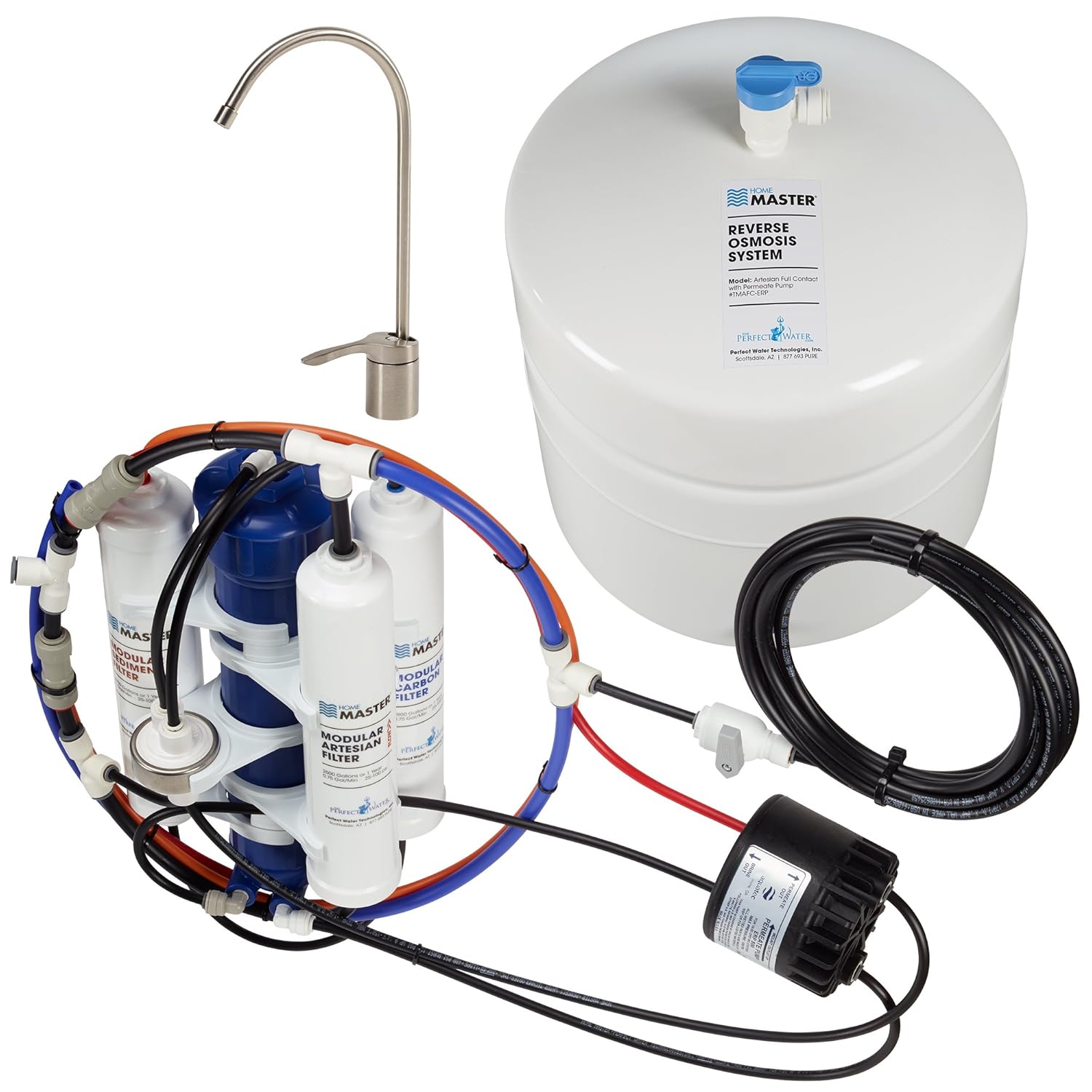 Home Master Artesian Full Contact RO System with Fast Fill Rate