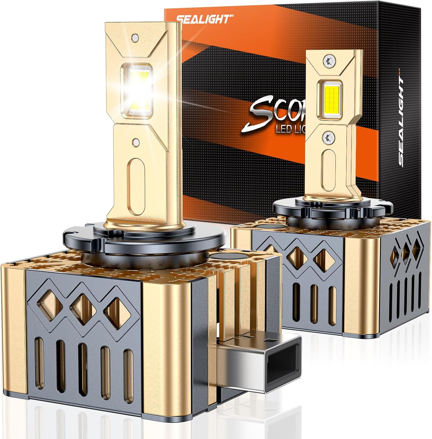 SEALIGHT D1S D1R LED Bulbs for HID Assembly, 6000K Brightness