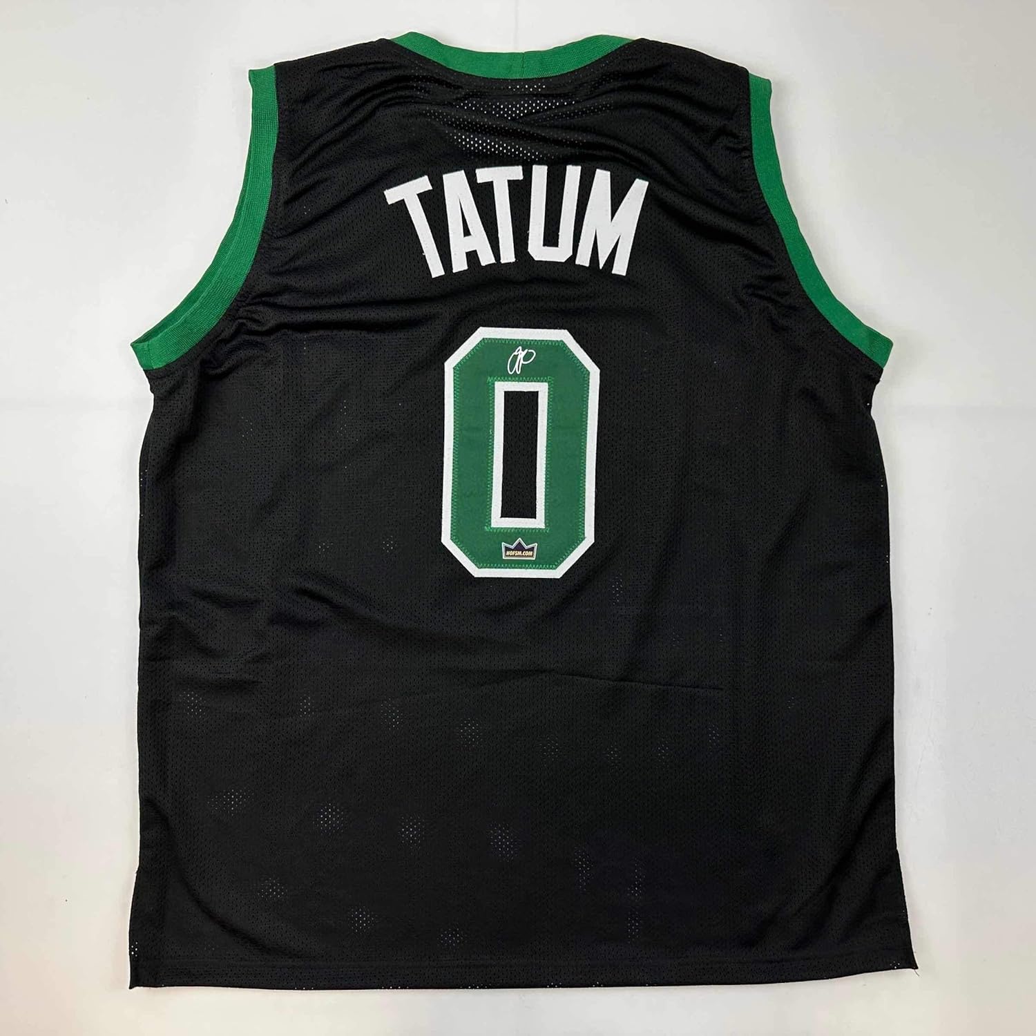 Facsimile Autographed Jayson Tatum Boston Black Jersey XL