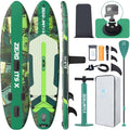 ZLX 10 ft 6 in Inflatable Stand Up Paddle Board - Extra Wide Stable