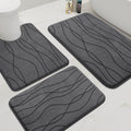 YIHOUSE Memory Foam Bathroom Rug Set, 3 Pieces - Ultra Soft
