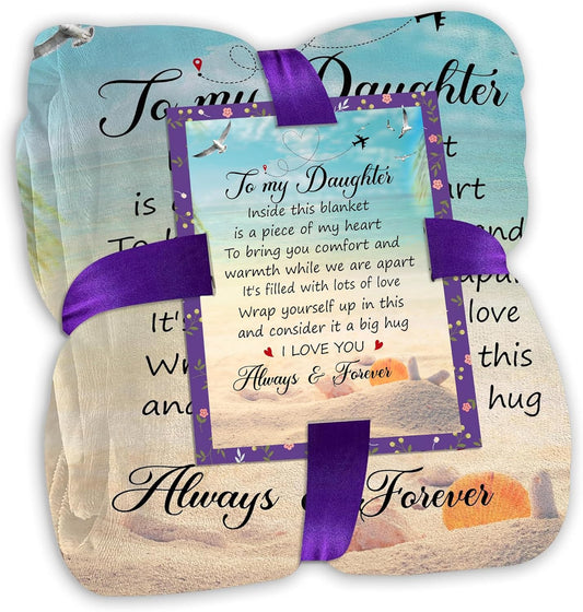 Daughter Gifts from Mom and Dad - Cozy Throw Blanket 50x60 in
