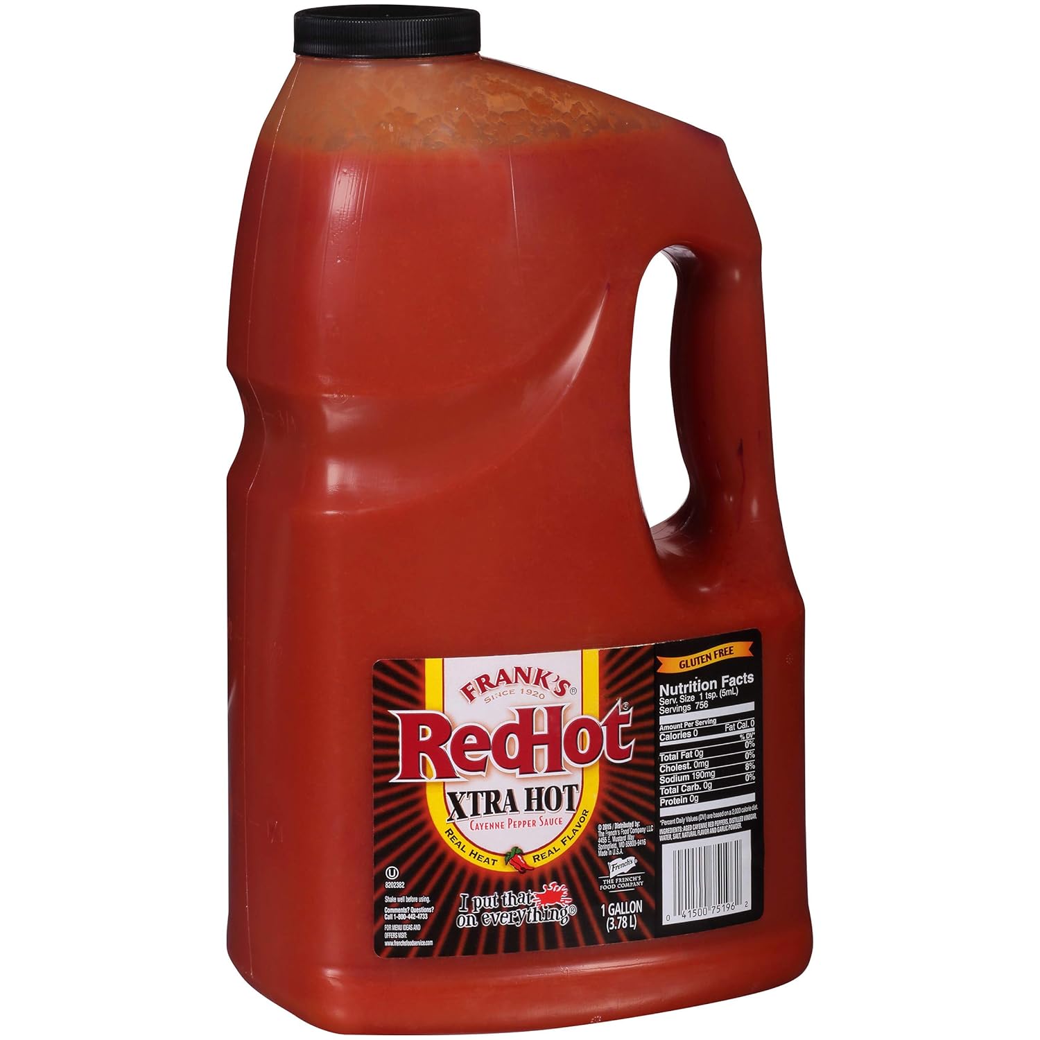 Frank's RedHot Xtra Hot Cayenne Pepper Sauce - 1 Gallon of Heat