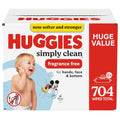 Huggies Simply Clean Fragrance-Free Baby Wipes - Unscented, 704 Count