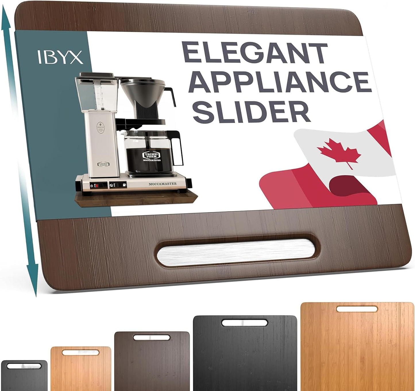 Ibyx Elegant Sliding Tray for Coffee Makers & Kitchen Appliances