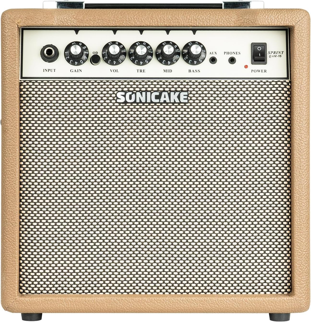 SONICAKE 15W Electric Guitar Amplifier for Practice and Travel