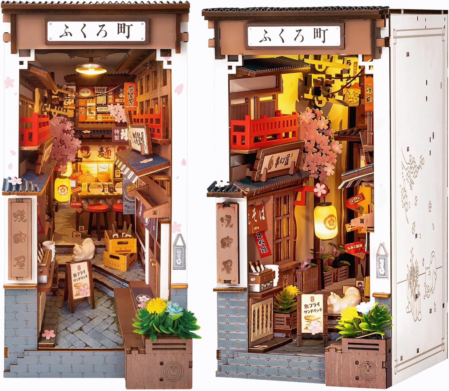 Rolife DIY Book Nook Kits for Adults - Sakura Wine Alley