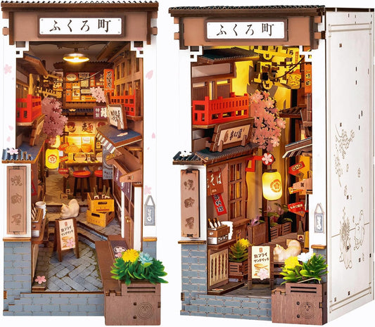 Rolife DIY Book Nook Kits for Adults - Sakura Wine Alley
