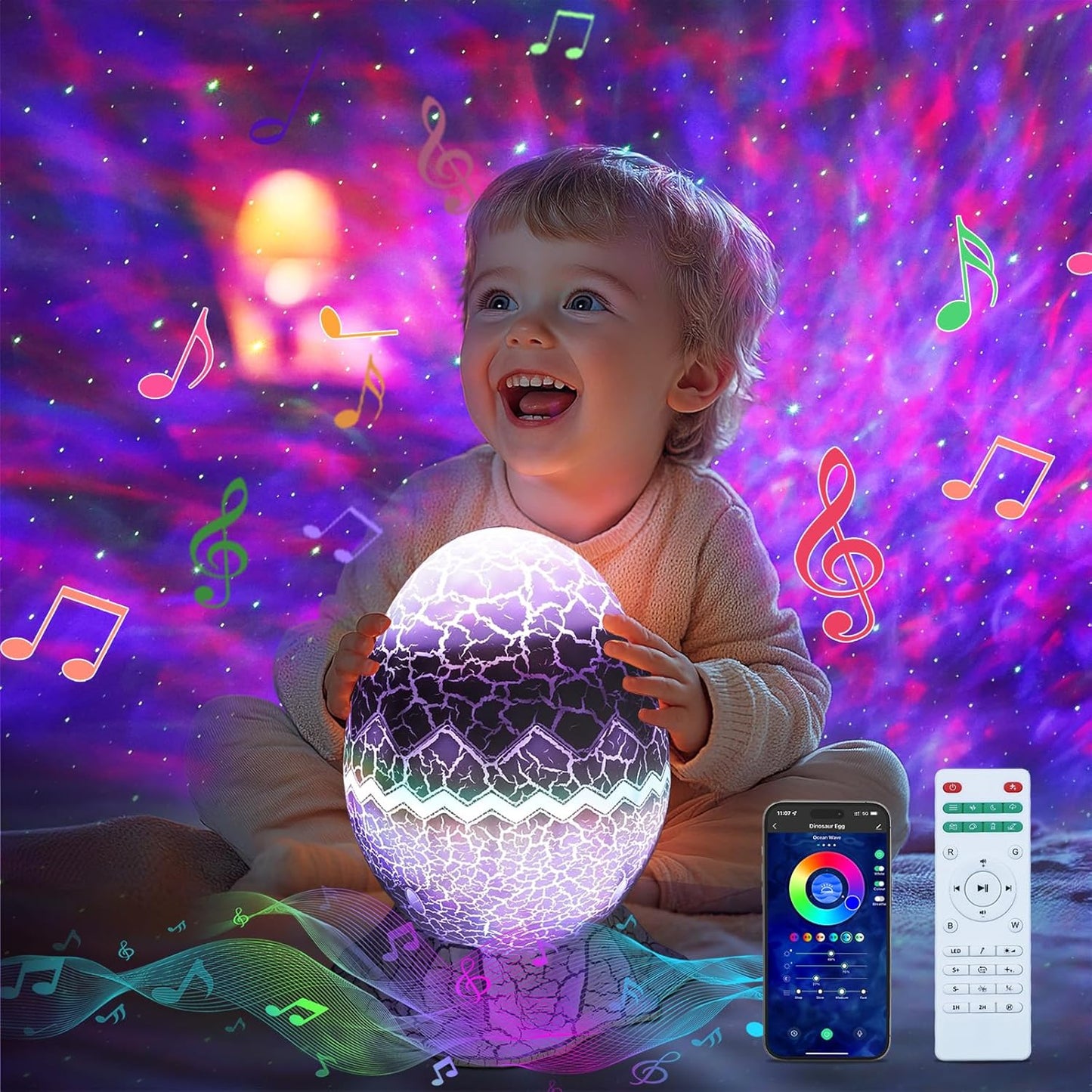 Rossetta Galaxy Projector: APP-Controlled Bliss