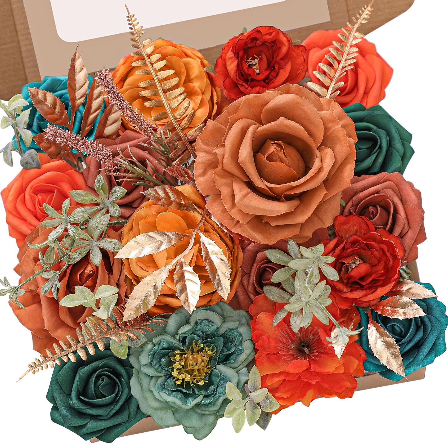 Fall Artificial Flowers for Cake Decor and Home Arrangements