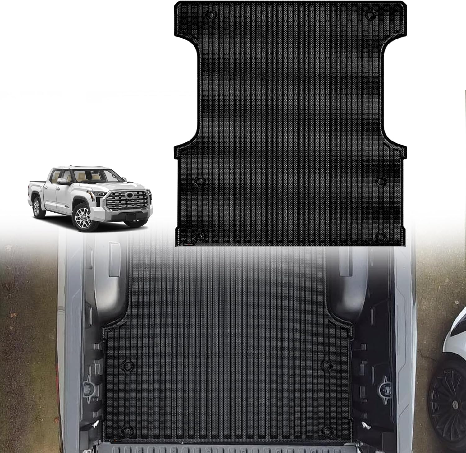 TripleAliners Truck Bed Mat for 2022-2026 Toyota Tundra CrewMax