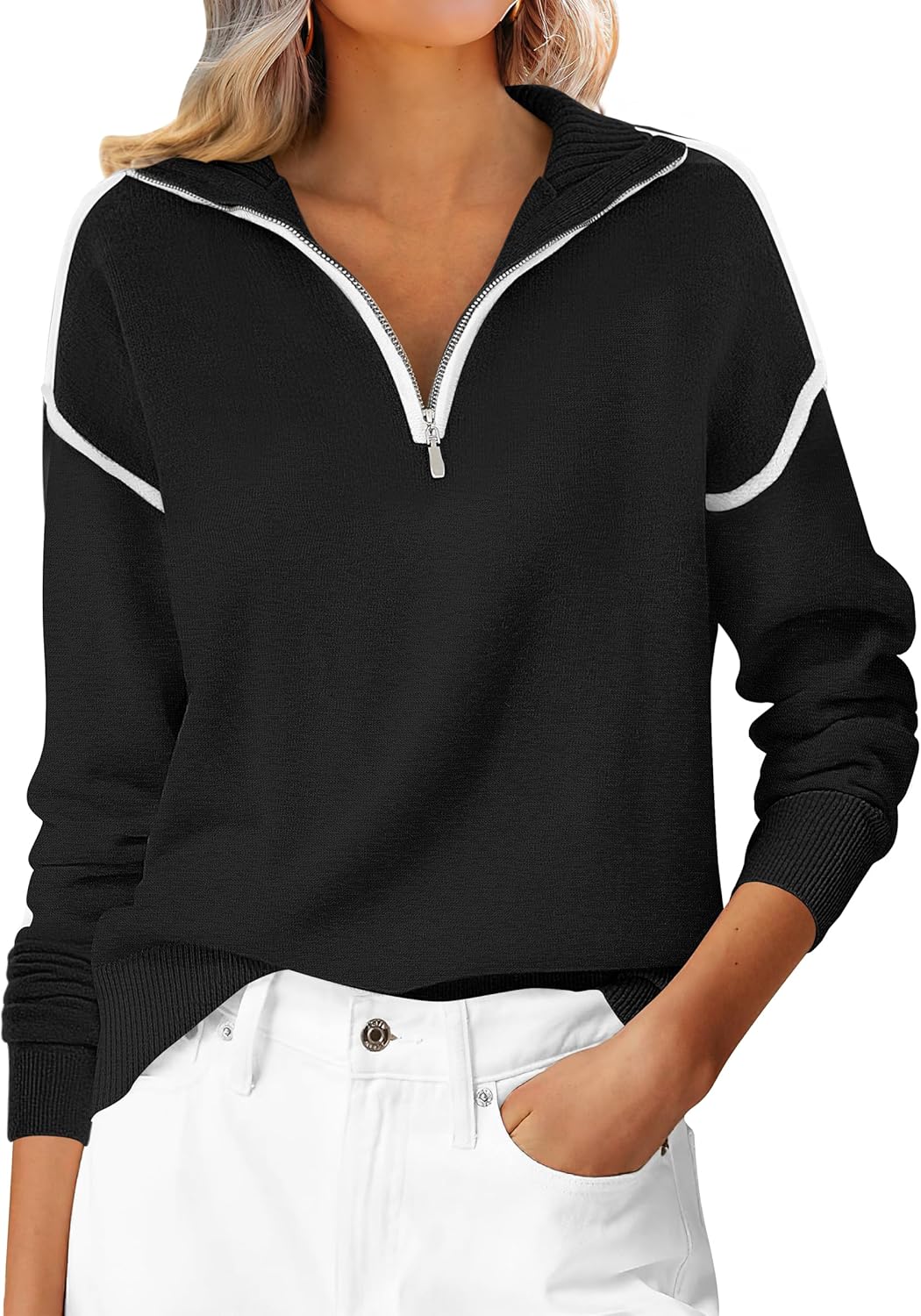 Womens Quarter Zip Sweaters for Fall - Stylish and Versatile