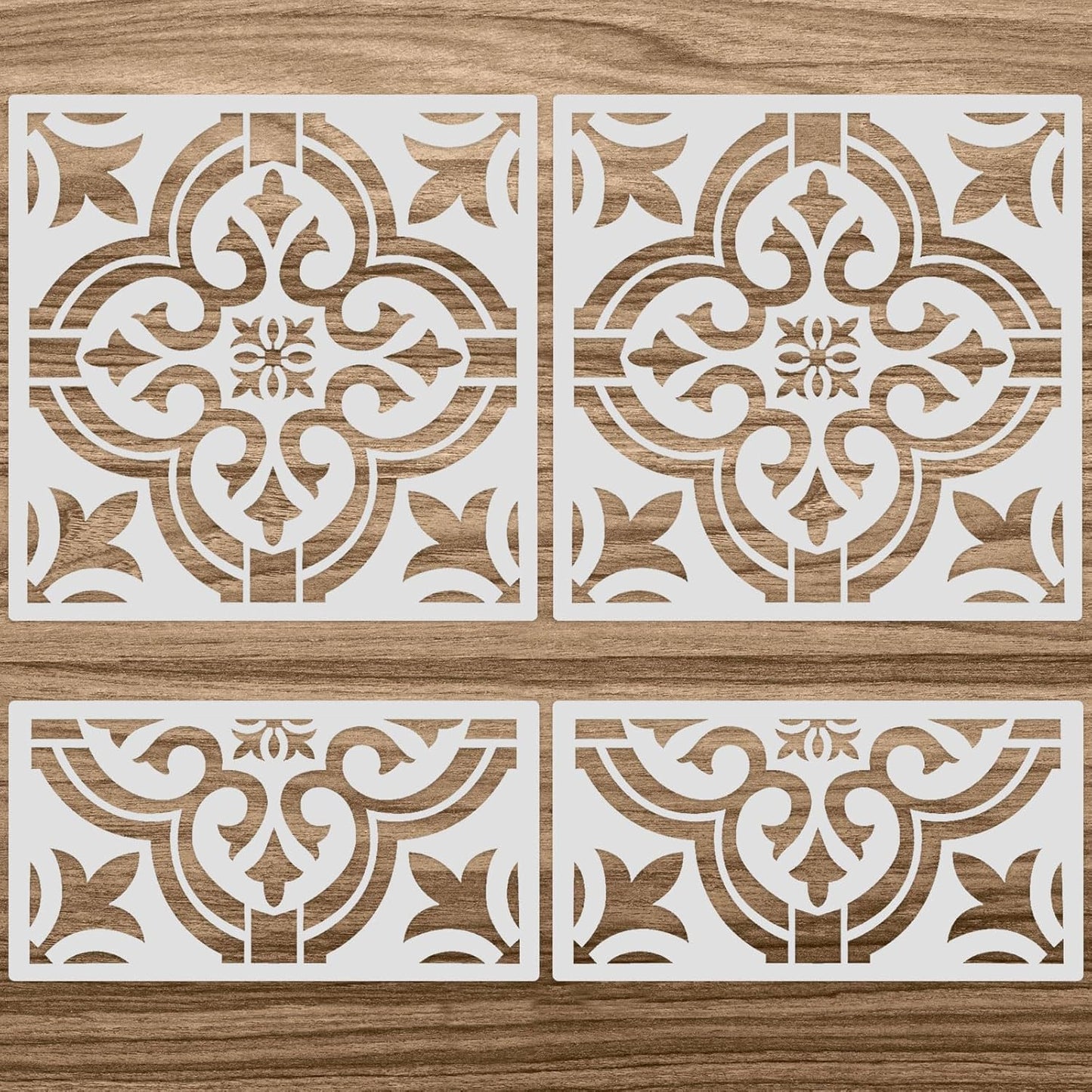 Zonon Reusable Tile Stencil Set for Creative DIY Projects