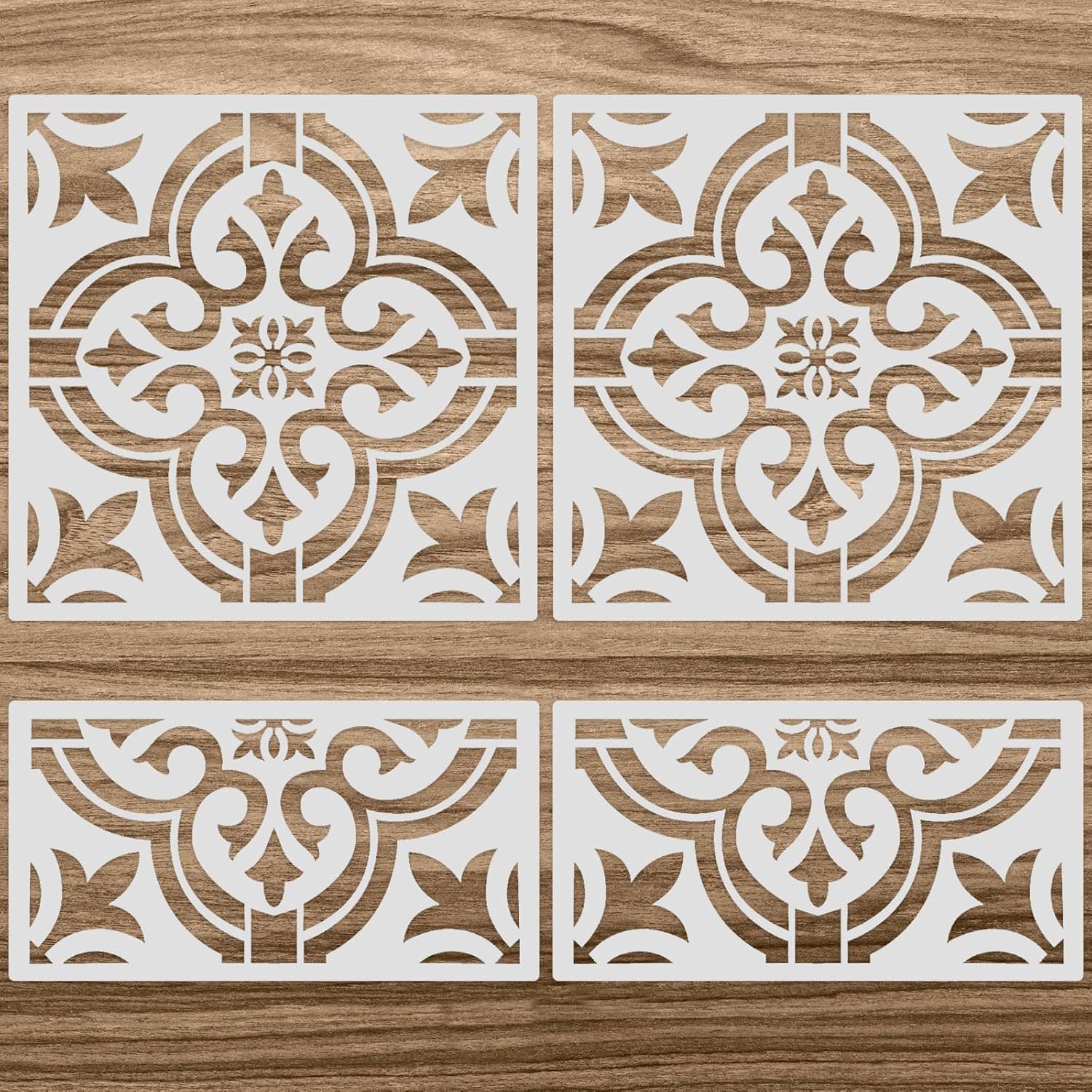 Zonon Reusable Tile Stencil Set for Creative DIY Projects