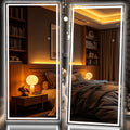 Full Length Mirror with Lights 81in x 34in - Dimmable LED Floor Mirror