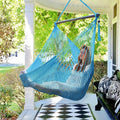 Handcrafted Caribbean Hammock Swing Chair - 330 LBS Capacity - Blue