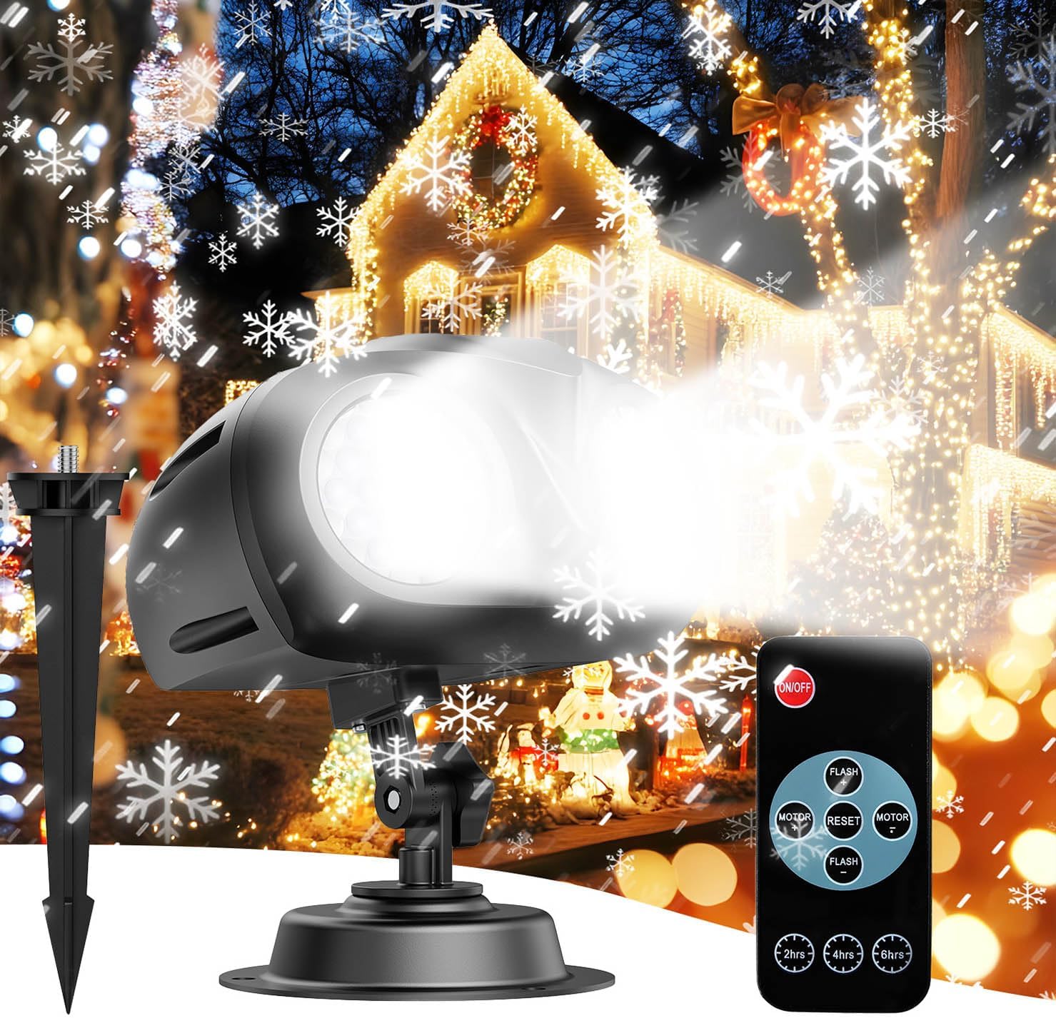 180Rotation Waterproof Christmas Projection Light
