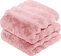 Faux Rabbit Fur Throw Blanket for Couch - Ultra Soft Cozy Throw