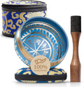 Tibetan Etched Singing Bowl Set with Case - Calming Resonant Sound