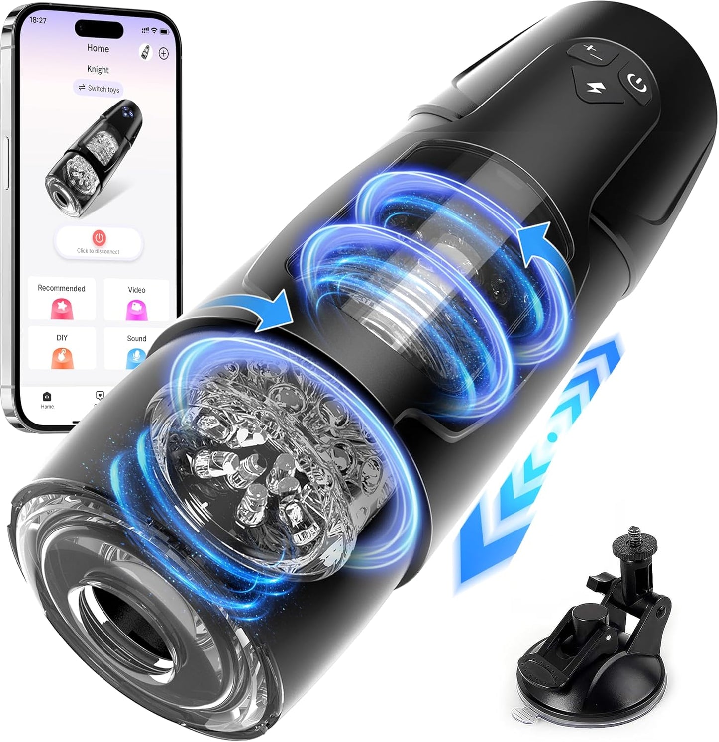 Cafatop Automatic Male Masturbators with Thrusting & Rotating
