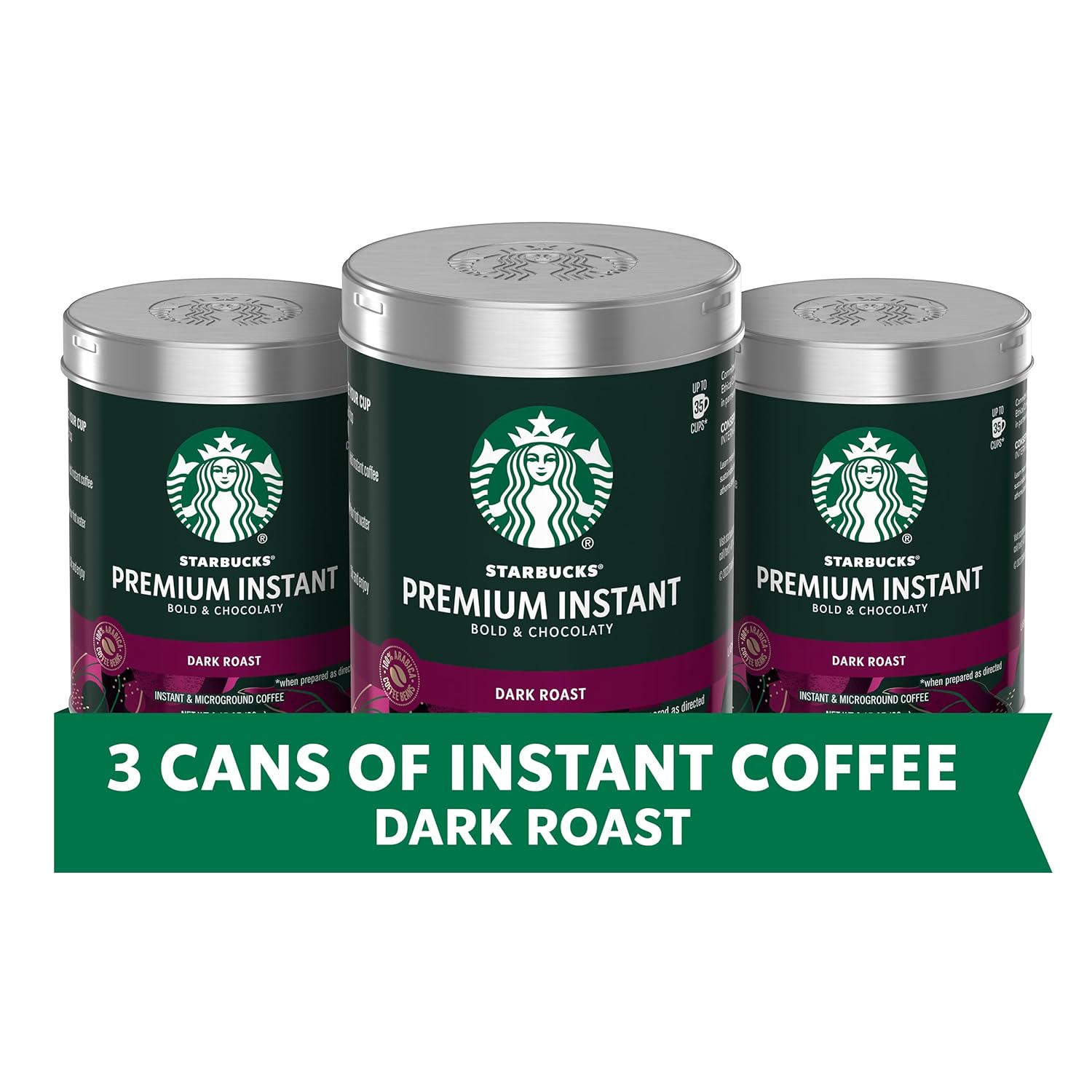 Starbucks Premium Instant Dark Roast 3 Pack