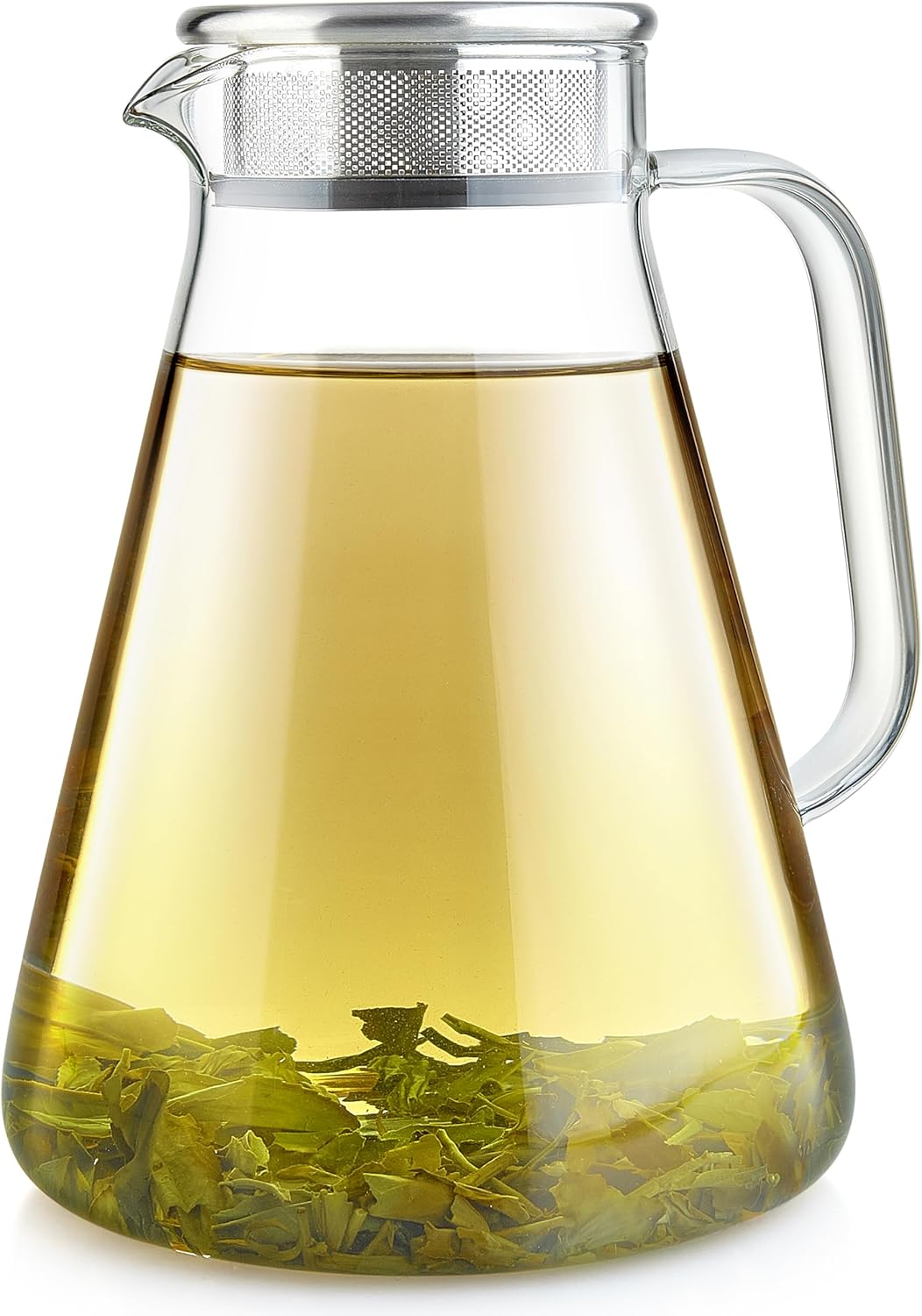 Teabloom One-Touch Tea Maker: 56 Oz Glass Teapot for Tea Lovers