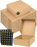 30 Pack Small Shipping Boxes 8x8x3 in Brown Cardboard - Sturdy