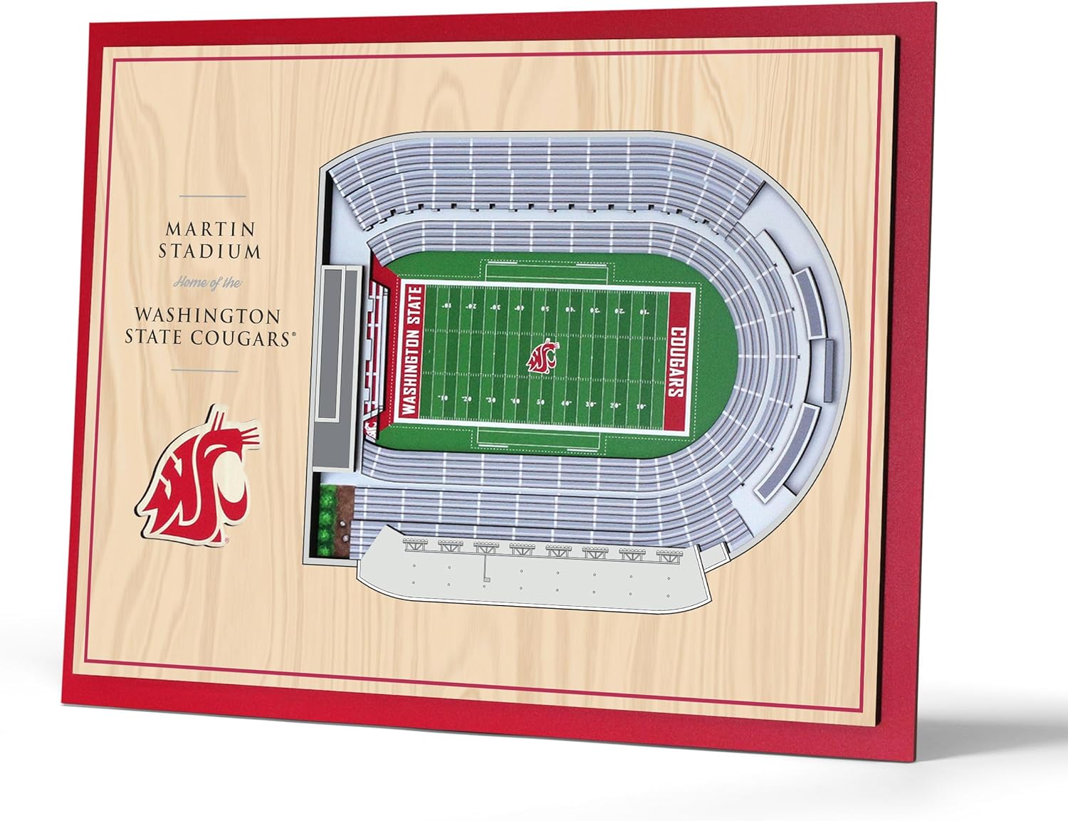 YouTheFan NCAA Washington State Cougars 3D Wall Art for Fans