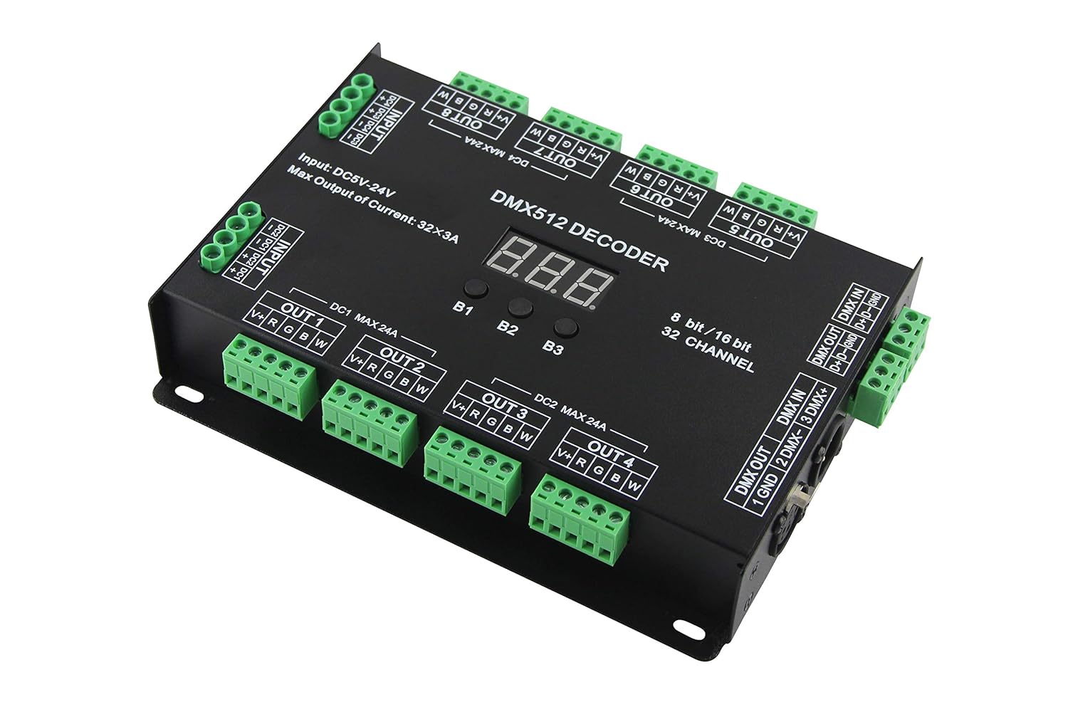 32 Channel RGBW DMX 512 LED Decoder Controller for Lighting