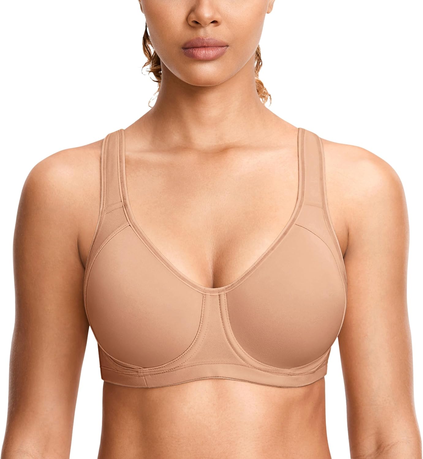 SYROKAN High Impact Sports Bras for Women with Underwire Support