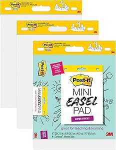 Post-it Self-Stick Mini Easel Pad for Virtual Teaching Needs