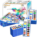 REALART 18 Colors Watercolor Paint Set - Bulk 24 Pack for Kids
