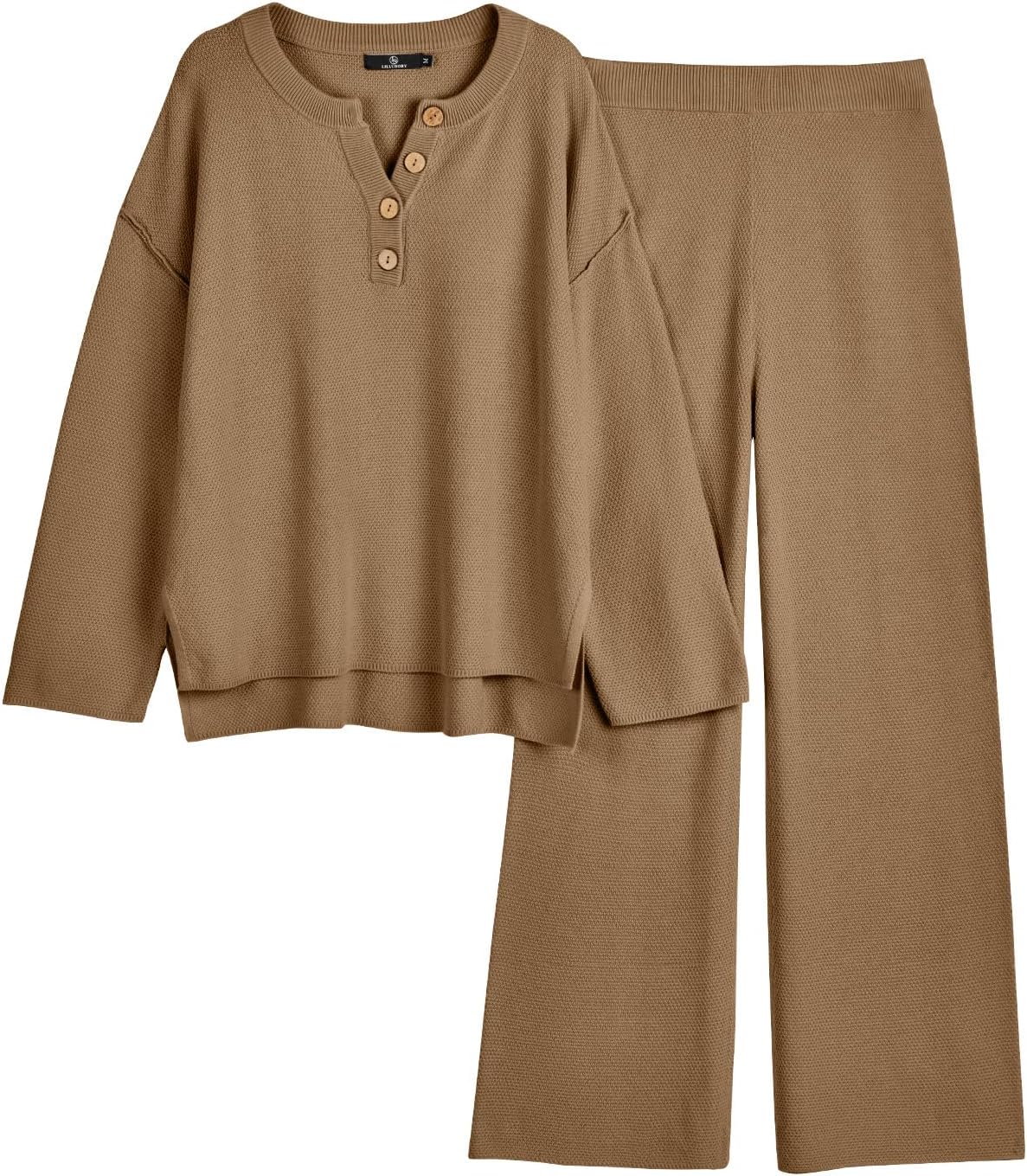 LILLUSORY Women's Cozy Knit Lounge Sets for Effortless Style