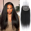 Kinky Straight 5x5 HD Lace Closure Human Hair - Natural Look