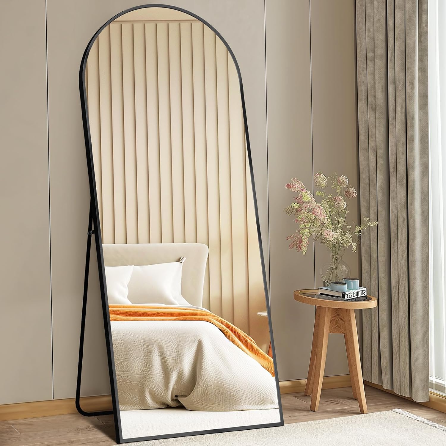 DUMOS 63inx20in Arched Full Length Mirror for Modern Home Decor