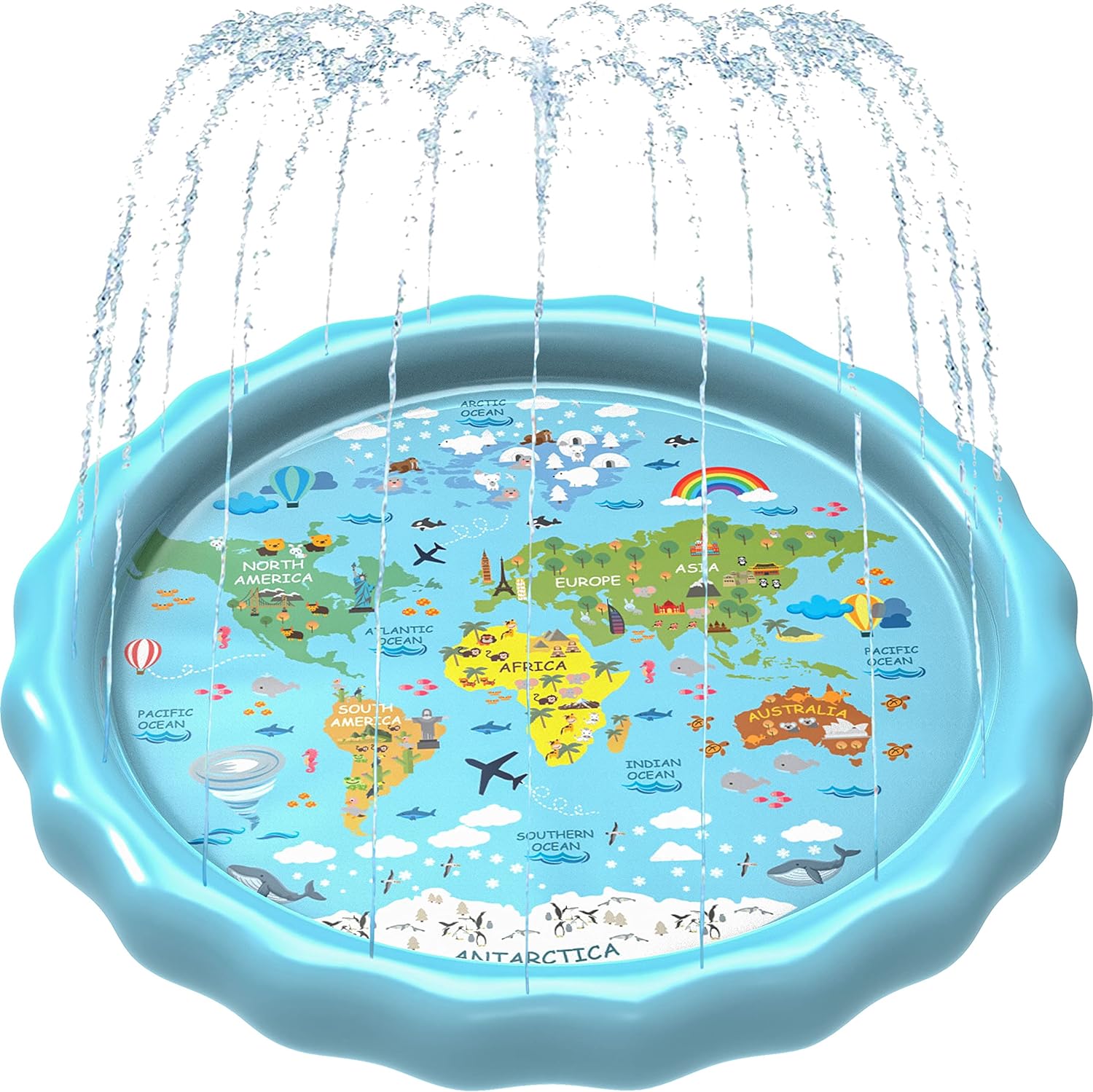 SplashEZ 3-in-1 Splash Pad for Kids - Fun Learning Pool