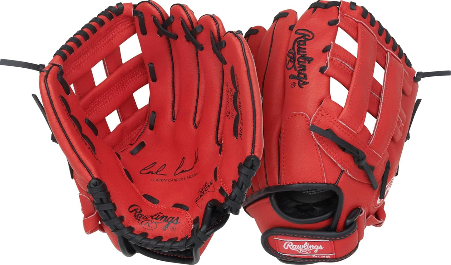 Rawlings Sure Catch T-Ball & Youth Baseball Glove for Young Players
