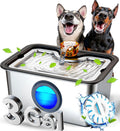 3Gal Dog Water Fountain SS304 Large Ultra-Purification - Quiet Pump