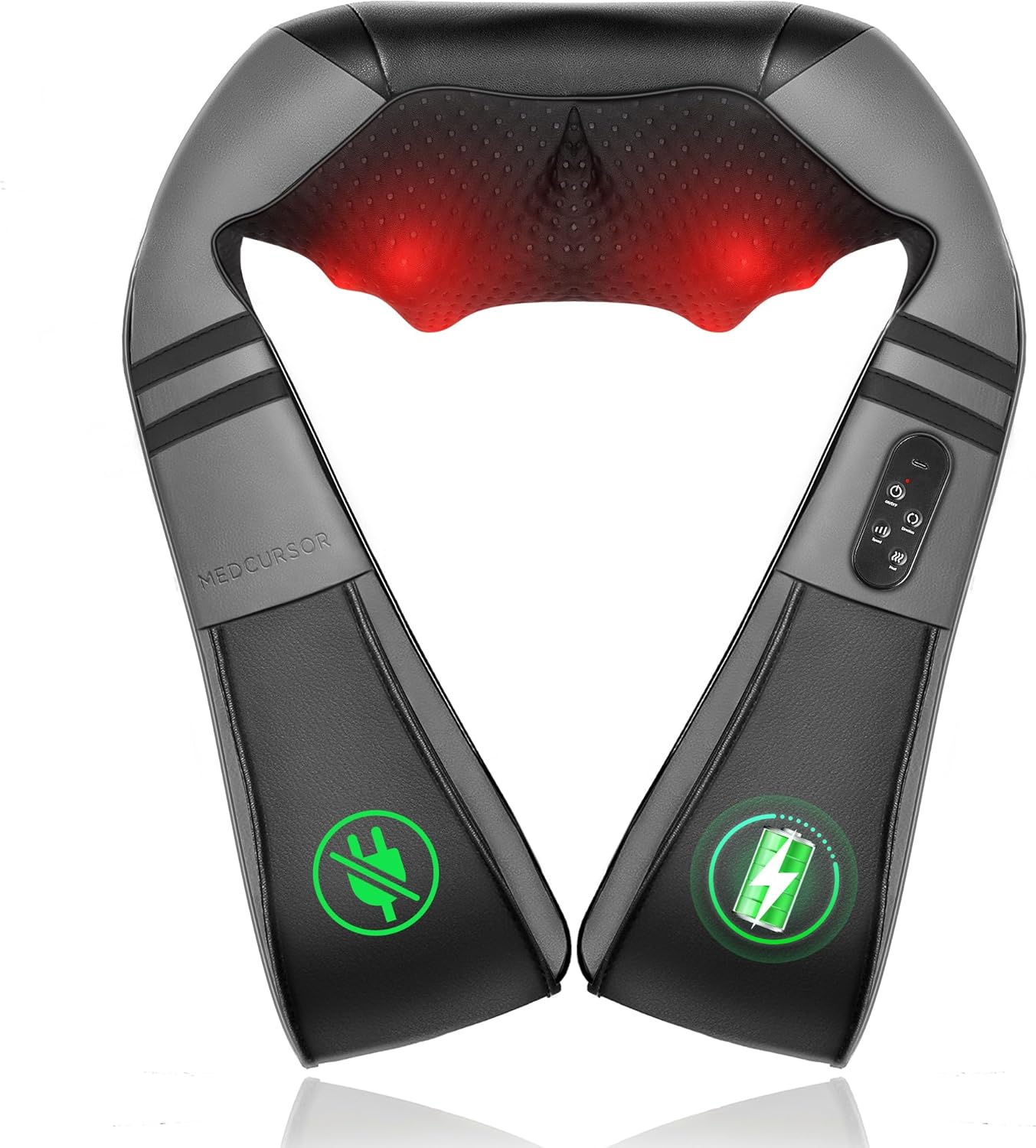 Medcursor Neck Massager with Heat for Deep Tissue Pain Relief