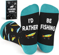 Funny Fishing Socks for Dad - VICRAZY Premium Gift Boxed