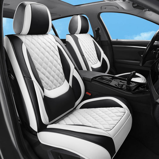 Luxury Leather Waterproof Car Seat Covers for Front Seats