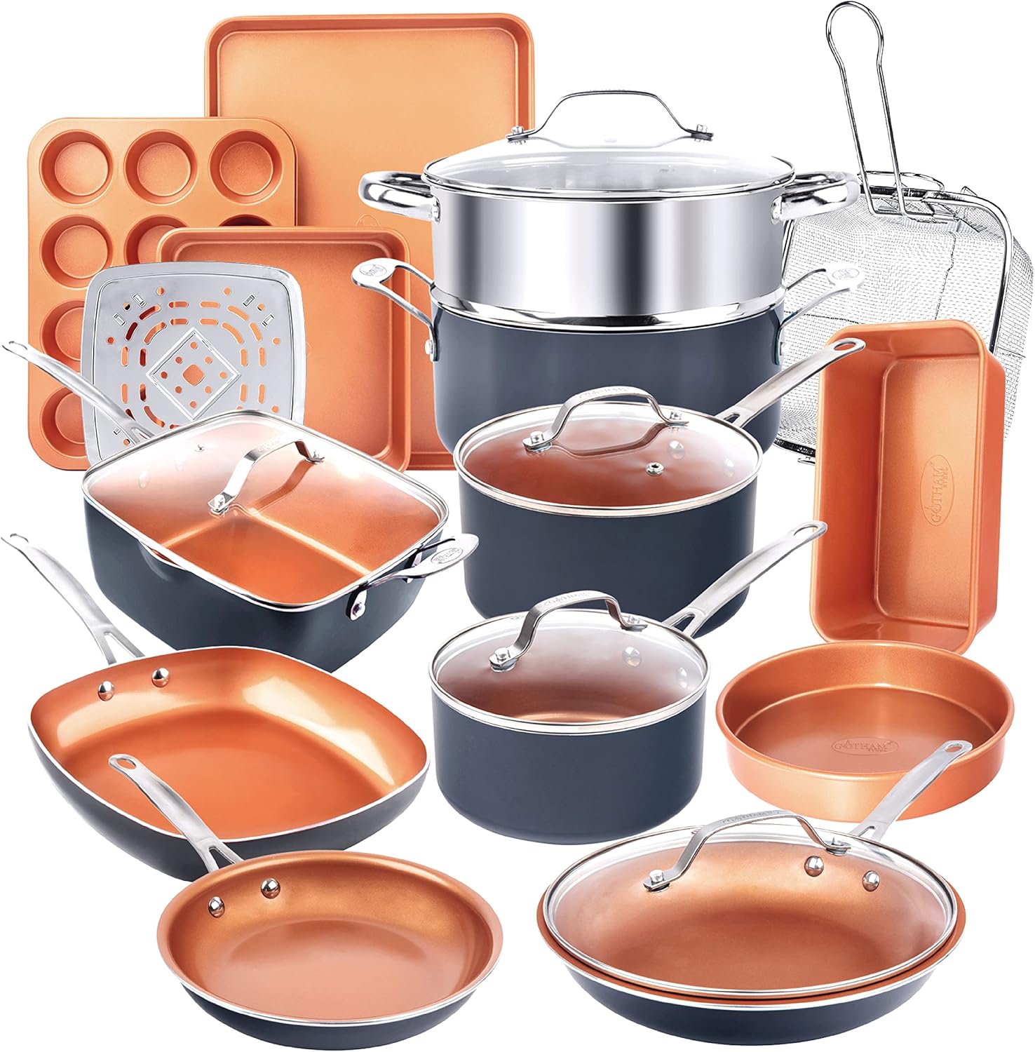 Gotham Steel True 20 Pc Ceramic Cookware Set Nonstick Review