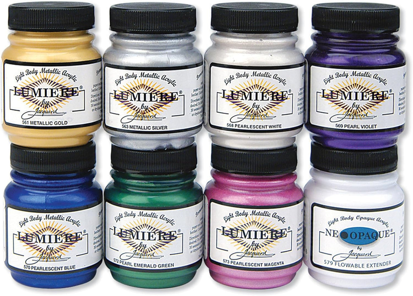 Jacquard Lumiere Metallic Paint Set for Fabric and More