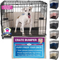 Dog Crate Bumper 36in Ivory - Comfy Liner & Tail Protector