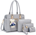 Women's Fashion Handbags Tote Shoulder Top Handle Satchel Set