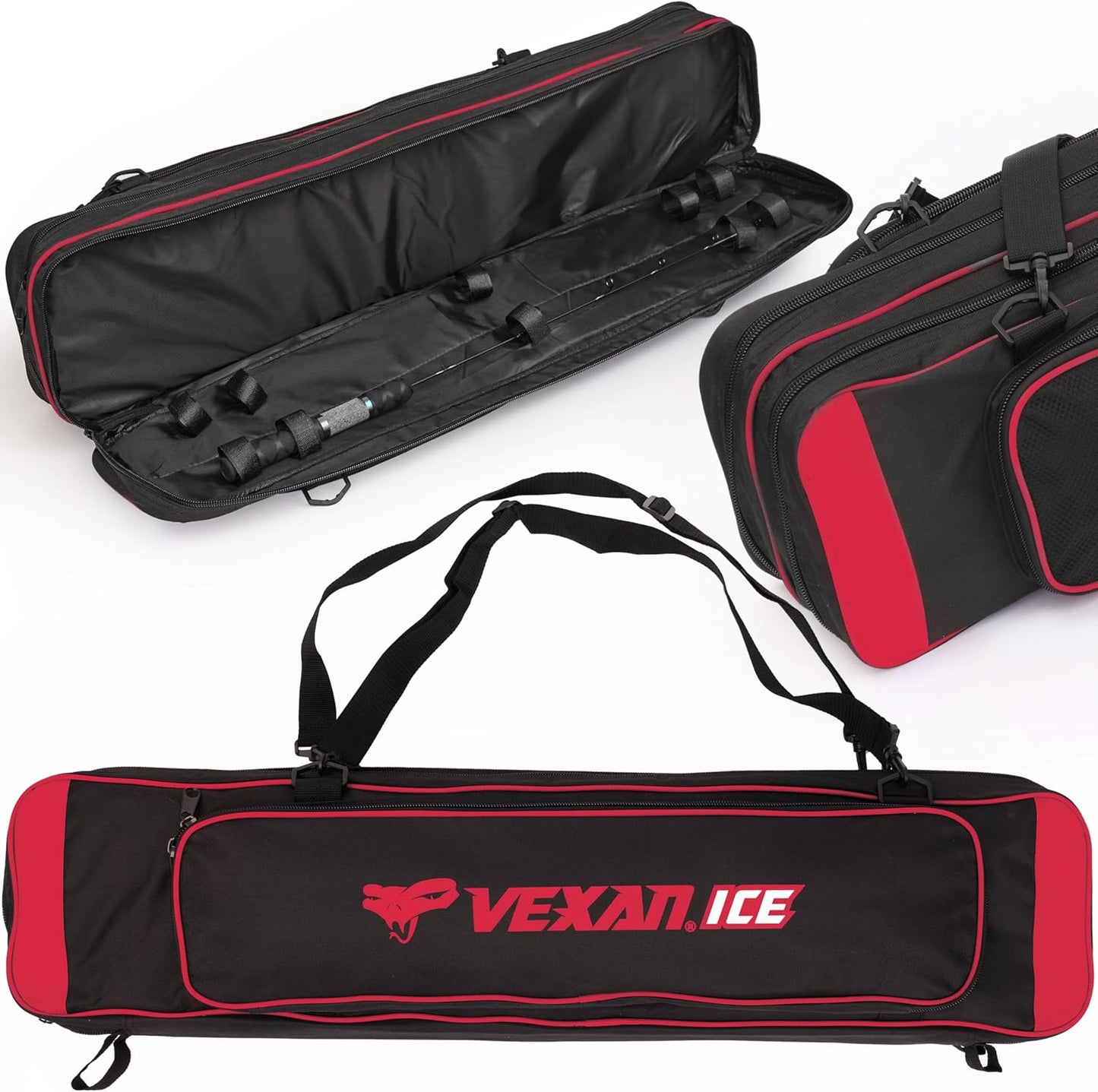 Vexan 36 Water-Resistant Ice Rod Case: Portable Protection