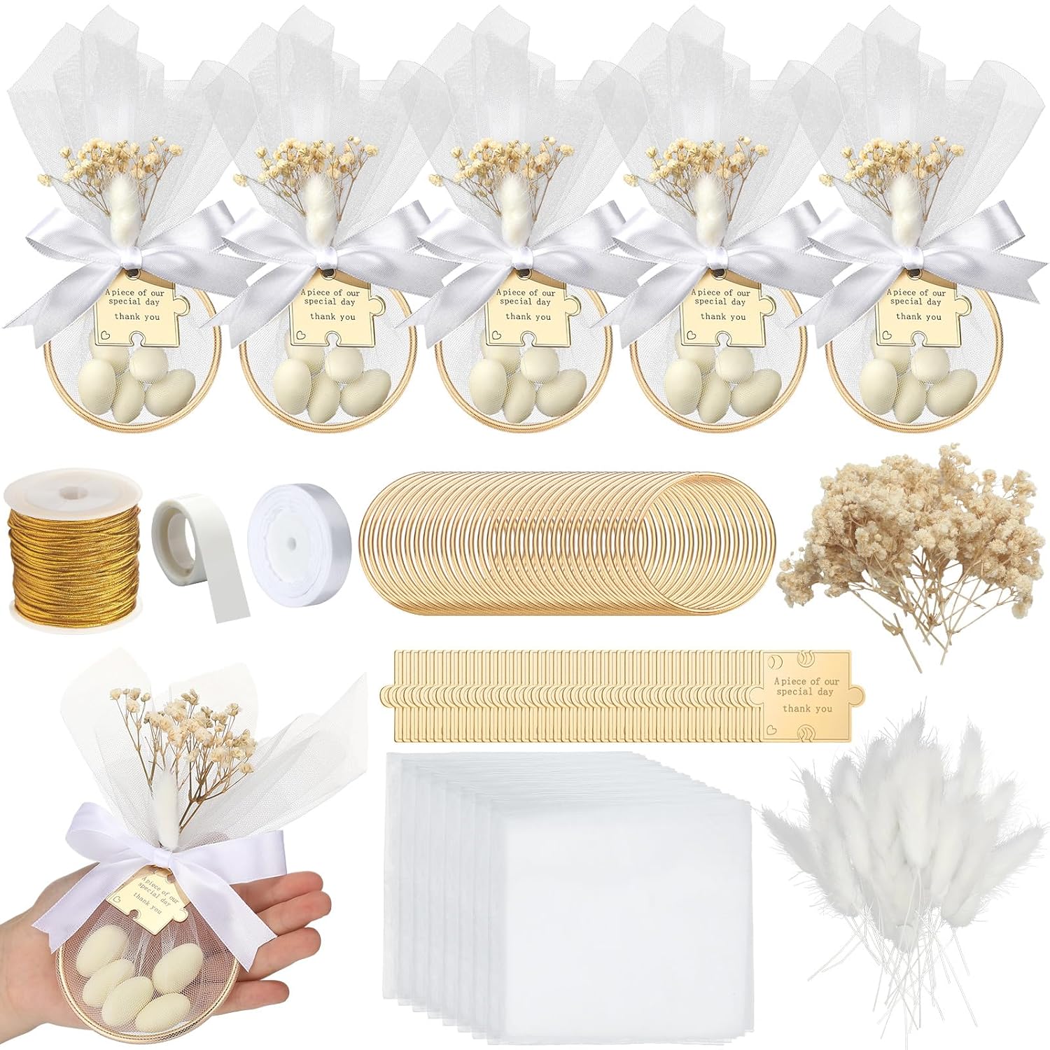 Misdary Wedding Almond Candy Favors Set for Guests Engagement