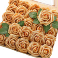 Floroom Artificial Foam Roses 50pcs - Real Looking Bouquet Flowers