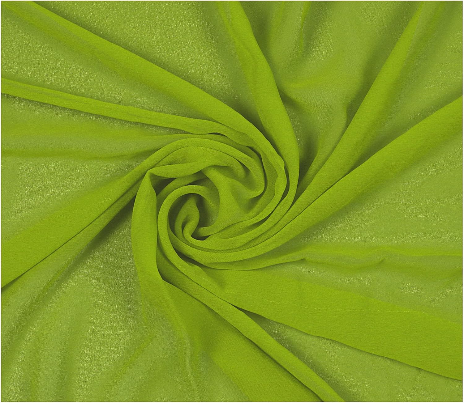 MDS Halloween Chiffon Fabric - 15 Yards of Apple Green Sheer